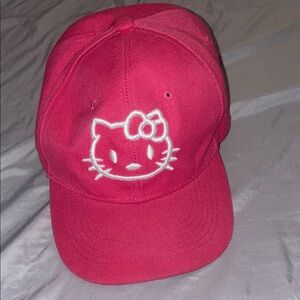Adorable Pink Cap with Hello Kitty Design